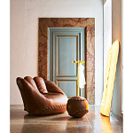 Дизайнерский кожаный пуф в виде бейсбольного мяча Poltronova Joe Ball Pouf варинант исполнения - 4 | Loft Concept в Перми