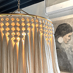 Люстра белая плетеная с кисточками Boho Tassel Chandelier варинант исполнения - 4 | Loft Concept в Перми