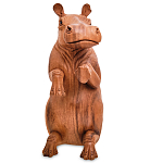Статуэтка деревянная в виде бегемота Hippopotamus of the World варинант исполнения - 2 | Loft Concept в Перми