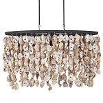 Люстра овальная с подвесками из устричных раковин Sea Ravens варинант исполнения - 3 | Loft Concept в Перми