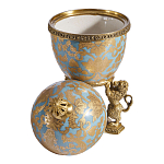 Шкатулка на величественных львах из фарфора с бронзовыми элементами Eden Garden варинант исполнения - 2 | Loft Concept в Перми