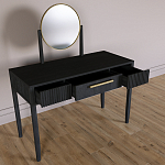 Туалетный Стол с зеркалом Primo Черный дуб варинант исполнения - 8 | Loft Concept в Перми