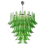 Люстра из семи ярусов зеленого стекла Independence варинант исполнения - 1 | Loft Concept в Перми