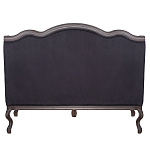 Диван двухместный George Grand Seating black velour варинант исполнения - 3 | Loft Concept в Перми