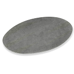Стол обеденный с серой овальной столешницей из керамики на четырех деревянных ножках Gray Ceramics варинант исполнения - 2 | Loft Concept в Перми