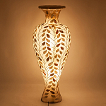 Торшер из перламутра в виде вазы Indonesian Vase варинант исполнения - 2 | Loft Concept в Перми