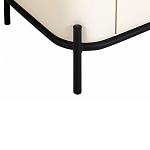 ТВ-тумба белая с чёрной столешницей с 2-мя дверками и ящиком San Marco варинант исполнения - 5 | Loft Concept в Перми