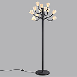 Торшер с плафонами из белых фарфоровых цветов на изогнутых ветвях Floralis варинант исполнения - 4 | Loft Concept в Перми