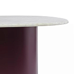 Журнальный столик овальный с мраморной столешницей Decor Showcase варинант исполнения - 3 | Loft Concept в Перми