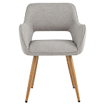 Стул в рогожке серого цвета NEASAN STOOL варинант исполнения - 2 | Loft Concept в Перми