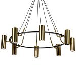 Кольцевая люстра Daviau Brass Ring Chandelier варинант исполнения - 1 | Loft Concept в Перми