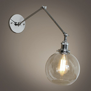 Бра Round Iron Joints Chrome