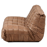 Дизайнерский кожаный диван коричневый без подлокотников Aveline Leather Sofa варинант исполнения - 3 | Loft Concept в Перми