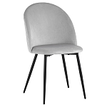 Мягкий стул в сером велюре Miruna Chair варинант исполнения - 1 | Loft Concept в Перми