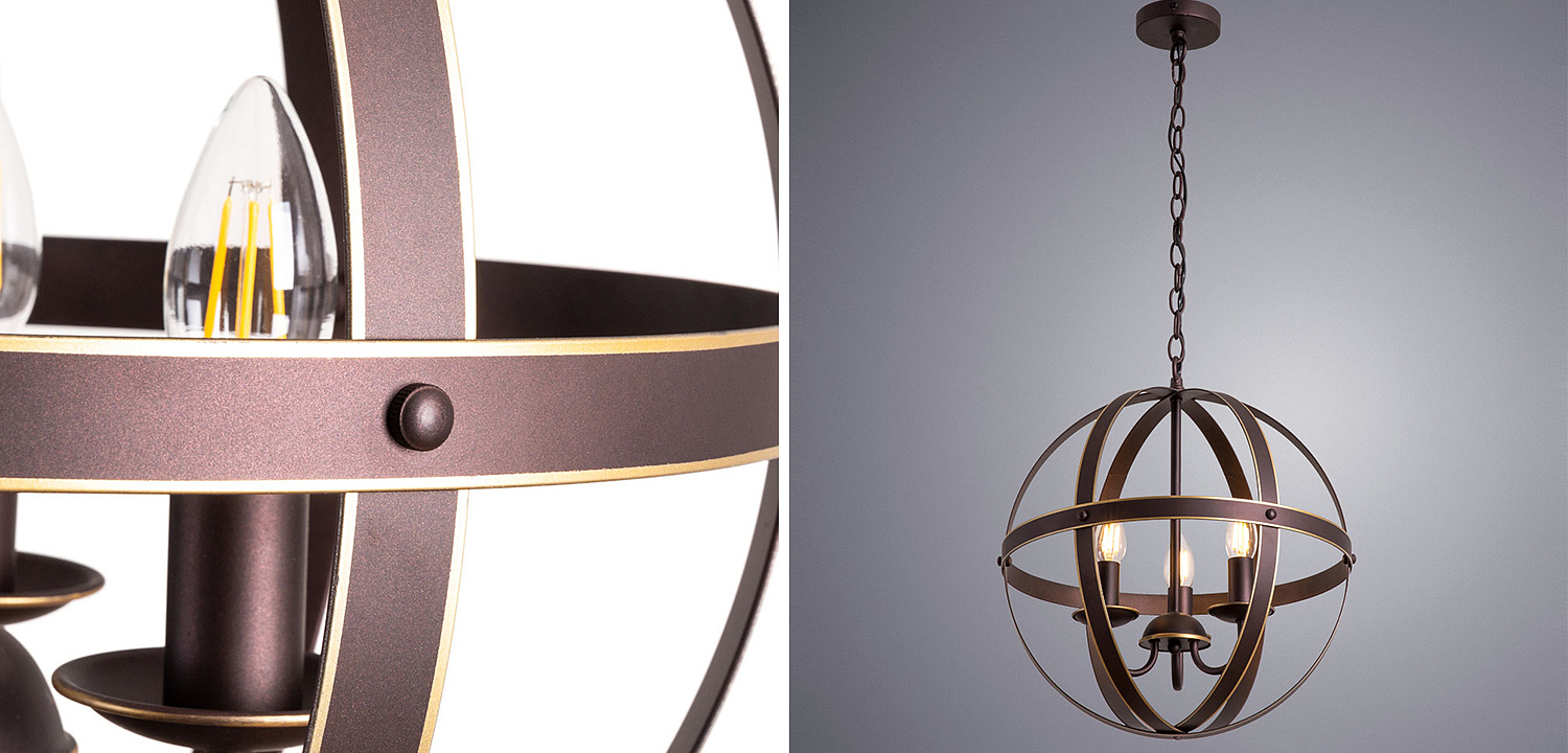 Люстра Brown Stripes Ball Люстра Brown Stripes Ball - Loft-Concept в Перми