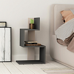 Стол приставной трехъярусный цвета антрацит ROSIE ANTHRACITE варинант исполнения - 1 | Loft Concept в Перми