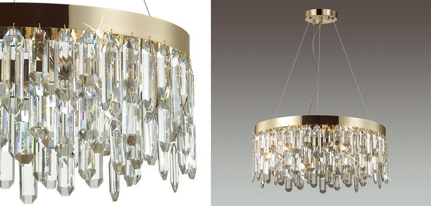 Люстра Crystal Polyhedrons Round Gold Люстра Crystal Polyhedrons Round Gold - Loft-Concept в Перми