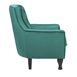 Кресло с мягкой обивкой из велюра на 4-х ножках из массива березы Scarlett Armchair green варинант исполнения - 2 | Loft Concept в Перми
