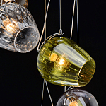 Люстра каскадная с 5-ю разноцветными стеклянными плафонами Kaleido варинант исполнения - 10 | Loft Concept в Перми