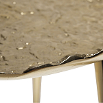 Столик журнальный металлический золотого цвета Modern Rethinking of Traditions варинант исполнения - 1 | Loft Concept в Перми