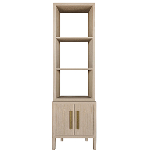 Этажерка Primo с тумбой шпон Светлый дуб