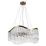 Люстра подвесная волнистой формы с хрустальными подвесками Ludivine Lighting варинант исполнения - 2 | Loft Concept в Перми