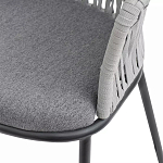 Стул барный с декоративным плетением на спинке и подлокотниках Chair Weave варинант исполнения - 7 | Loft Concept в Перми