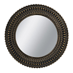 Зеркало круглое с текстурированным дизайном рамы Helios варинант исполнения - 1 | Loft Concept в Перми