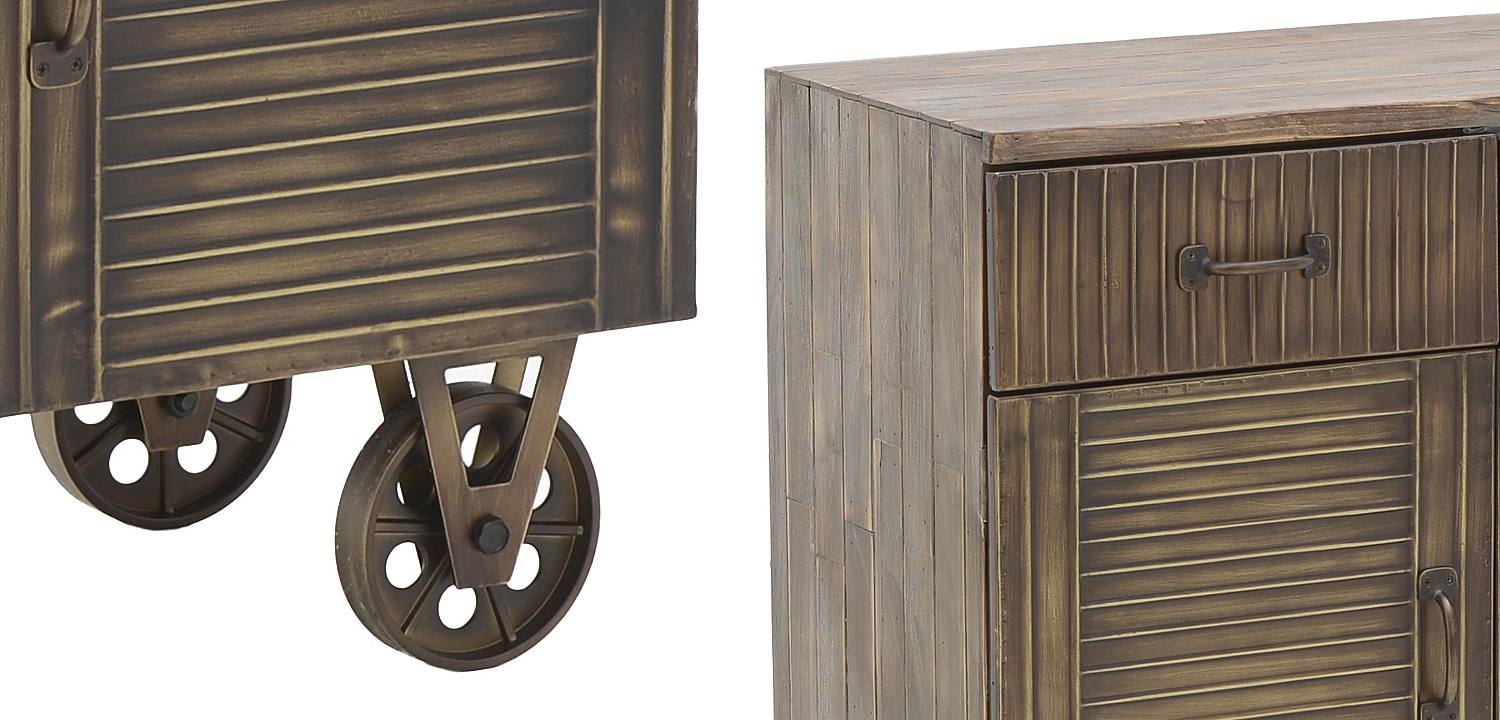 Комод в стиле Лофт на колёсах Mojens Loft Chest of Drawers Комод в стиле Лофт на колёсах Mojens Loft Chest of Drawers - Loft-Concept в Перми