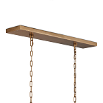 Люстра прямоугольная с каркасом золотого цвета Soft Glow Lamps варинант исполнения - 5 | Loft Concept в Перми