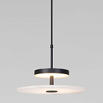 Светодиодный подвесной светильник черный с мраморным рассеивателем варинант исполнения - 2 | Loft Concept в Перми