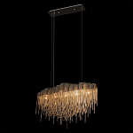 Люстра подвесная с металлическими цепочками и изогнутыми металлическими дугами 72 см Atlantis Chain варинант исполнения - 5 | Loft Concept в Перми