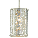 Подвесной светильник в форме цилиндра Speckled Mirror Plates варинант исполнения - 2 | Loft Concept в Перми