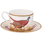 Чайная пара из фарфора 300 мл Hunting Porcelain Collection варинант исполнения - 1 | Loft Concept в Перми