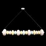 Подвесной светильник светодиодный горизонтальный в виде ожерелья из пастельных сфер Pastel Lunaria Horizon  варинант исполнения - 1 | Loft Concept в Перми