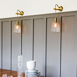 Бра с подвесной лампой на шнуре и ребристым патроном Elstead Lighting варинант исполнения - 2 | Loft Concept в Перми