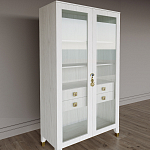 Дизайнерский шкаф витрина Elsa Dreams White с 4-мя ящиками варинант исполнения - 3 | Loft Concept в Перми