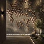 Гипсовая 3D панель с принтографией PM-41 варинант исполнения - 3 | Loft Concept в Перми