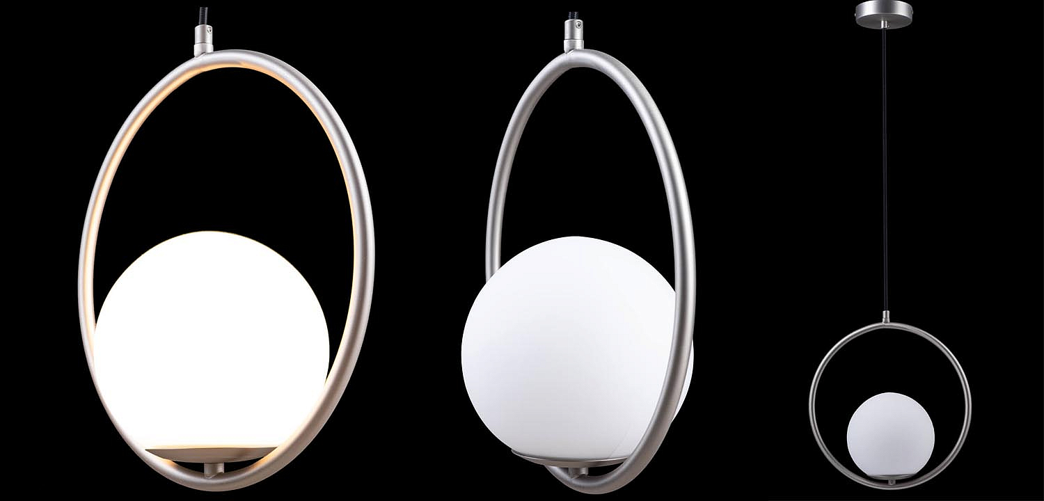 Подвесной светильник B.LUX C Ball circle nickel Подвесной светильник B.LUX C Ball circle nickel - Loft-Concept в Перми