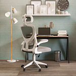 Кресло для компьютерного стола Easement Grey&White варинант исполнения - 10 | Loft Concept в Перми