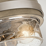 Потолочный светильник с прозрачным стеклянным плафоном с эффектом пузырьков Kichler варинант исполнения - 2 | Loft Concept в Перми
