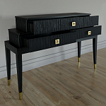 Премиальная Консоль с тремя ящиками Elsa Dreams Black варинант исполнения - 2 | Loft Concept в Перми