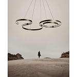 Люстра подвесная светодиодная в виде волнообразной ленты Ribbon Vortex варинант исполнения - 14 | Loft Concept в Перми