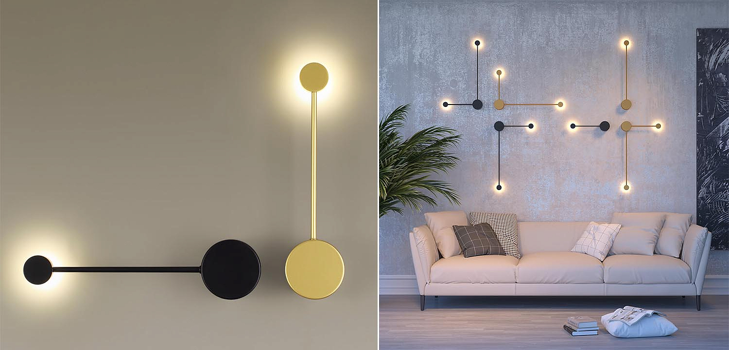 Бра Pin Wall Light Gold 40 Бра Pin Wall Light Gold 40 - Loft-Concept в Перми