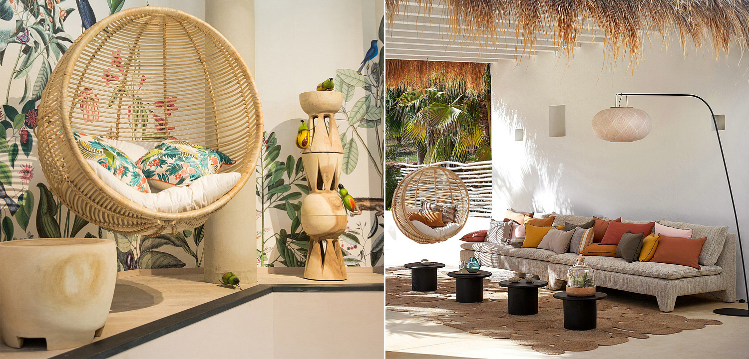 Подвесное кресло Wicker Hanging Chair Подвесное кресло Wicker Hanging Chair - Loft-Concept в Перми