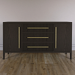 Буфет Primo с тремя ящиками и двумя фасадами Темный орех варинант исполнения - 1 | Loft Concept в Перми