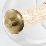 Подвесной светильник линейный с прозрачными стеклянными шарами разного диаметра Eurofase варинант исполнения - 14 | Loft Concept в Перми