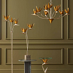 Торшер с 3-мя плафонами в виде цветов Golden Bird of Paradise варинант исполнения - 4 | Loft Concept в Перми