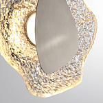 Бра с рельефным волнообразным стеклянным плафоном и вставкой из мрамора Liquid Stone варинант исполнения - 10 | Loft Concept в Перми