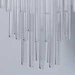 Бра с круглым основанием и длинными прозрачныи стеклянными трубками Nembus варинант исполнения - 7 | Loft Concept в Перми